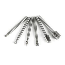 6pcs 10pcs/Set HSS Rotary Burr Mill Cutter Routing Router Bits Burr Rotary Tools Wordworking Tool Engraving Dremel Accessories