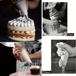 100PCS Disposable Pastry Bags, Extra Strong&Leak-Proof Piping Bags for Cake Decorating,Baking,Icing,and Crafts–Durable&Food Safe