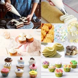 100PCS Disposable Pastry Bags, Extra Strong&Leak-Proof Piping Bags for Cake Decorating,Baking,Icing,and Crafts–Durable&Food Safe