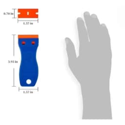 1Set Car Window Glass Clean Scraper Car Sticker Remover Plastic Razor Blade Label Clean Razor Glue Remover Cleaning Tools