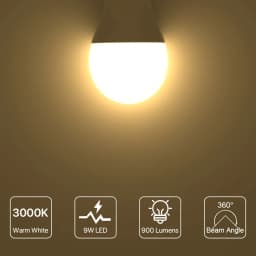 6pcs Bayonet Light Bulb AC220V 9W 900LM B22 LED Bulbs 3000K 4000K 6500K BC A60 GLS Energy Saving LED Light Bulbs Non-dimmable