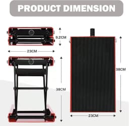 DayPlus Motorcycle Lifting Motorcycle Scissor Lift,Scissor Hydraulic Lift Stand Lift Jack for Motorbike Repair Adjust Height