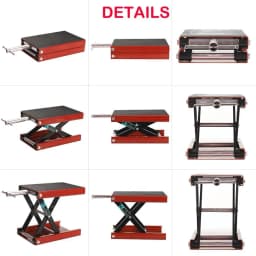 DayPlus Motorcycle Lifting Motorcycle Scissor Lift,Scissor Hydraulic Lift Stand Lift Jack for Motorbike Repair Adjust Height