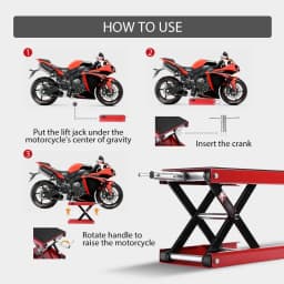 DayPlus Motorcycle Lifting Motorcycle Scissor Lift,Scissor Hydraulic Lift Stand Lift Jack for Motorbike Repair Adjust Height