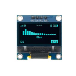 0.96" OLED Display 128x64 I2C SSD1306 for Arduino Uno Mega 2560 BlueYellow/White