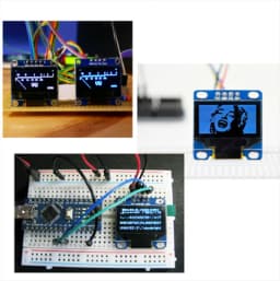 0.96" OLED Display 128x64 I2C SSD1306 for Arduino Uno Mega 2560 BlueYellow/White