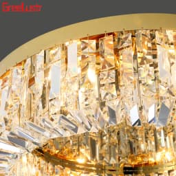 New modern crystal ceiling lamp chrome Gold LED ceiling lamp decorative light for living room room E14 Lamp head lighting