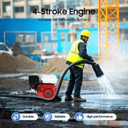 212CC 4-Stroke Gasolin Engine 7.5HP 3600RPM Low Fuel Consumption Quiet Go-Kart Engine with 0.95 Gallon Fuel Tank