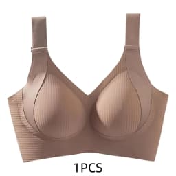 1/2PCS Women's Seamless Underwear, Thin Style, Large Breasts, Small Breasts, No Wires, Pull-up And Anti-sagging Large Size Bra