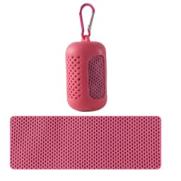 Portable Circular Silicone Wrapped Cold Towel Cooling Towel Quick Drying Polyester Fiber Towels Beach Accessories Sport Fitness