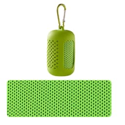 Portable Circular Silicone Wrapped Cold Towel Cooling Towel Quick Drying Polyester Fiber Towels Beach Accessories Sport Fitness