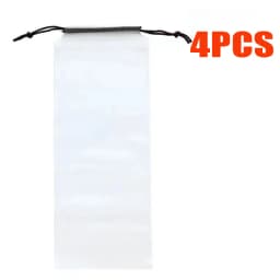 Umbrella Storage Bag Translucent Plastic Waterproof Anti-dirty Umbrella Cover Reusable Portable Drawstring Bags Home Storage