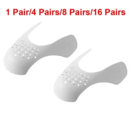 1/4/8/16Pairs Protector Shoe Anti Crease Bending Crack Toe Cap Support Shoe Head Stretcher Lightweight Sneakers Protector