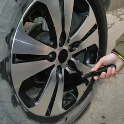 Car Wheel Cleaning Brush Profession Tire Auto Cleaning Detailing Care Wet Dry Wheel Tire Rim Clean Brush Goods Accessory