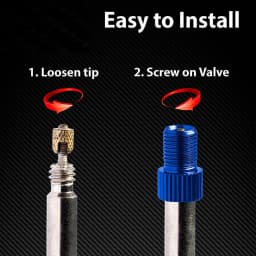 4Pcs Presta Valve Adapter - Convert Presta to Schrader - French/UK to US - Inflate Tire Using Standard Pump or Air Compressor