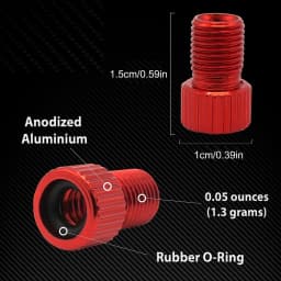 4Pcs Presta Valve Adapter - Convert Presta to Schrader - French/UK to US - Inflate Tire Using Standard Pump or Air Compressor