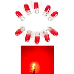 10 X Signal Lamp Glass T10 W5W 501 194 12V 5W/3W W2.1x9.5d Single Filament Car Bulb Auto Light