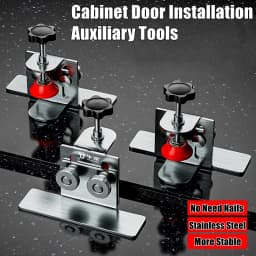 Cabinet Door Installation Tool Stainless Steel Cabinet Frame Fixture Household Portable Cabinet Door Mounting Jig Bracket