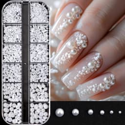 12Grids Mini Caviar Beads Nail Art Decorations Metal Gold/Silver Micro Ball Nail Charms Magnetic Pen 0.5~3mm Ball Nail Jewelry