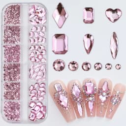 12Grids Mini Caviar Beads Nail Art Decorations Metal Gold/Silver Micro Ball Nail Charms Magnetic Pen 0.5~3mm Ball Nail Jewelry