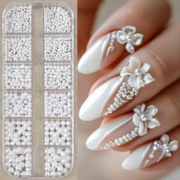 12Grids Mini Caviar Beads Nail Art Decorations Metal Gold/Silver Micro Ball Nail Charms Magnetic Pen 0.5~3mm Ball Nail Jewelry