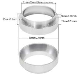 58/53/51MM Commercial Barista Tamper & Dosing Ring Kit | Aluminum Portafilter Accessories for Espresso Coffeeware Tools 58mm Tam