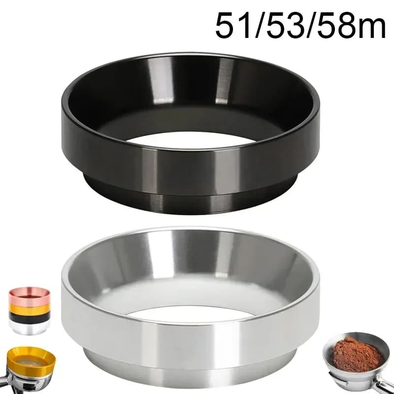 58/53/51MM Commercial Barista Tamper & Dosing Ring Kit | Aluminum Portafilter Accessories for Espresso Coffeeware Tools 58mm Tam