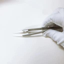 Ceramic Tipped Stainless Steel Tweezers Tips Heat Pointed Resistant Tweezer Electronic Soldering Tweezers Fine Pointed Tip