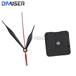DIYUSER HQ3268 Professional And Practical Quartz Wall Clock Movement Mechanism DIY Repair Tool Parts Kit with Red Hands