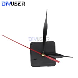 DIYUSER HQ3268 Professional And Practical Quartz Wall Clock Movement Mechanism DIY Repair Tool Parts Kit with Red Hands