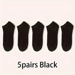 5/10-Pack Unisex Comfort-Fit Ankle Socks For All, Breathable & Lightweight - Ideal For Sports & Daily Wear