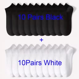 5/10-Pack Unisex Comfort-Fit Ankle Socks For All, Breathable & Lightweight - Ideal For Sports & Daily Wear