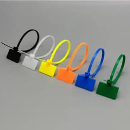 30/50pcs Nylon Label Self-locking Cable Tie Color Mark Disposable Plastic Buckle Waterproof Cable Wire Mark Cable Tie