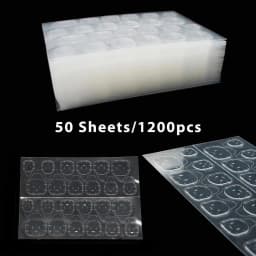 Double Side Nail Jelly Glue Transparent False Nail Art Adhesive Tape Glue Stickers DIY Reusable Manicur Nails Accessories