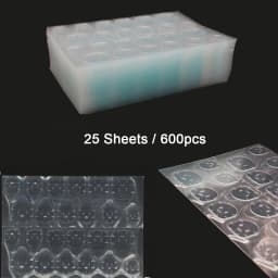 Double Side Nail Jelly Glue Transparent False Nail Art Adhesive Tape Glue Stickers DIY Reusable Manicur Nails Accessories