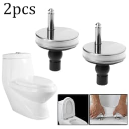 2x Toilet Seat Hinges Top Close Soft Release Quick Fitting Heavy Duty Hinge Pair Hinge Screw Toilet Accessories Hardware
