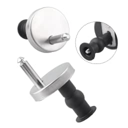 2x Toilet Seat Hinges Top Close Soft Release Quick Fitting Heavy Duty Hinge Pair Hinge Screw Toilet Accessories Hardware