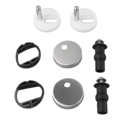 2x Toilet Seat Hinges Top Close Soft Release Quick Fitting Heavy Duty Hinge Pair Hinge Screw Toilet Accessories Hardware