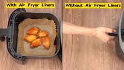 Air Fryer Paper Liners Disposable Oil-Proof Waterproof Baking Paper Round Square And Rectangle Parchment Kitchen Party Supplies