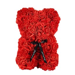 2026 Artificial Flower Eternal Rose Teddy Bear for 520 Mom Mother's Day Birthday Valentine's Day Anniversary Gifts & Decorations