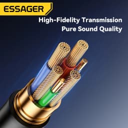Essager USB Bluetooth 5.0 Receiver Aux Bluetooth Adapter For Car 3.5mm Jack Speaker Auto Handfree Car Audio Music Transmitter
