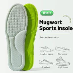 4D Cloud Technology Sports Insoles for Shoes PU Sole Soft Breathable Shock Absorption Cushion Running Orthopedic Care Insoles