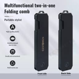 New 1/2/3 in 1 Pocket Folding Combs Plastic Wide Tooth Oil Head Comb Beard Combing Barber Clipper Comb Salon Hair Styling Tools
