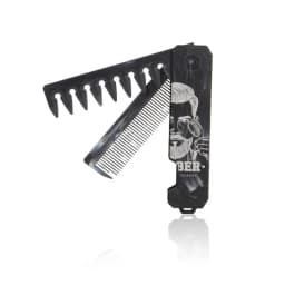New 1/2/3 in 1 Pocket Folding Combs Plastic Wide Tooth Oil Head Comb Beard Combing Barber Clipper Comb Salon Hair Styling Tools