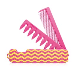 New 1/2/3 in 1 Pocket Folding Combs Plastic Wide Tooth Oil Head Comb Beard Combing Barber Clipper Comb Salon Hair Styling Tools