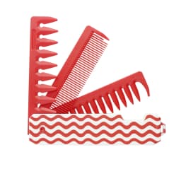 New 1/2/3 in 1 Pocket Folding Combs Plastic Wide Tooth Oil Head Comb Beard Combing Barber Clipper Comb Salon Hair Styling Tools