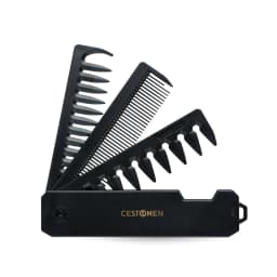 New 1/2/3 in 1 Pocket Folding Combs Plastic Wide Tooth Oil Head Comb Beard Combing Barber Clipper Comb Salon Hair Styling Tools