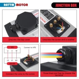 【EU】 2.2KW ER20 High Speed Square Air Cooled Cooling spindle motor Woodworking CNC Router Milling Kit + Inverter VFD
