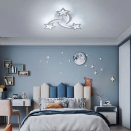 LED Ceiling Lamp, Modern 40 W 4500 LM, White Acrylic Ceiling Light for Living Room, Bedroom, Kitchen Cool White Light 6500 K [En