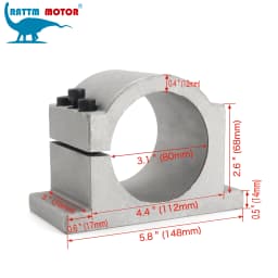 【EU】 2.2KW ER20 CNC Router Milling Kit Air cooled Cooling spindle motor With HY frequency converter vfd inverter